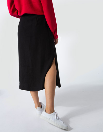 Tommy Hilfiger Midirock Mit Knopfleiste