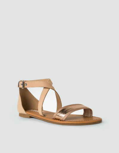 TOMMY JEANS Sandale Mit Metallic-Einsatz