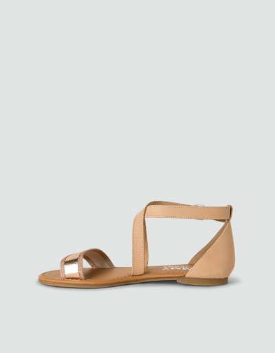 TOMMY JEANS Sandale Mit Metallic-Einsatz