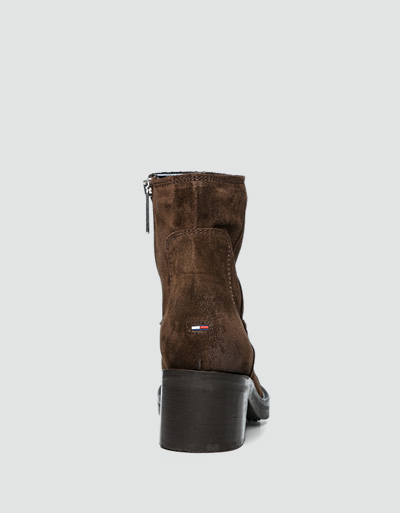 TOMMY JEANS Stiefeletten Aus Veloursleder