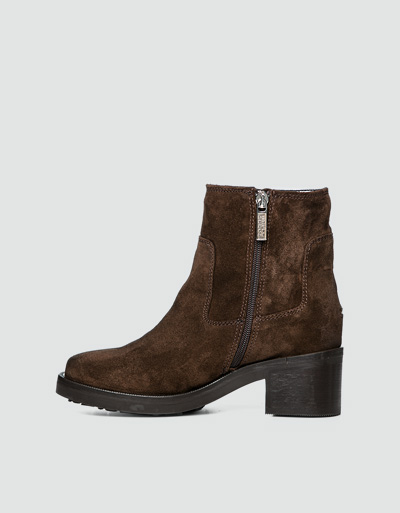 TOMMY JEANS Stiefeletten Aus Veloursleder