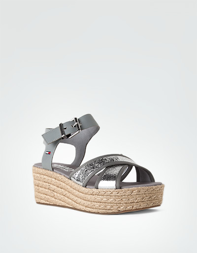 TOMMY JEANS Wedges Mit Bastsohle