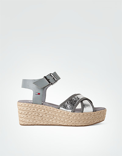 TOMMY JEANS Wedges mit Bastsohle
