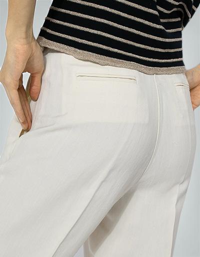 TWIN-SET 7/8 Leinenhose In Italienischer Größe