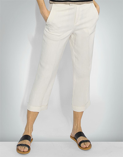 TWIN-SET 7/8 Leinenhose in italienischer Größe