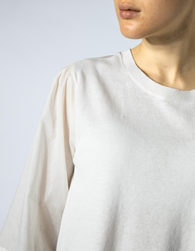 TWIN-SET Bluse Mit Strickeinsatz