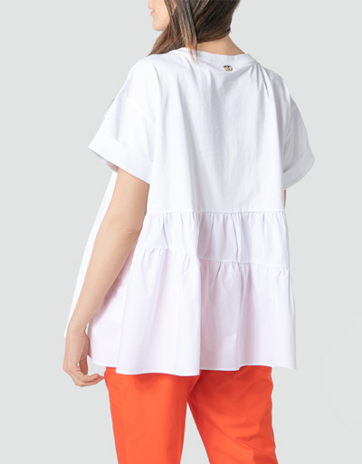 TWIN-SET Blusenshirt Im Material Mix