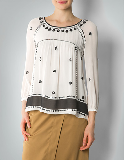 TWIN-SET Blusenshirt mit Stickerei und Pailetten