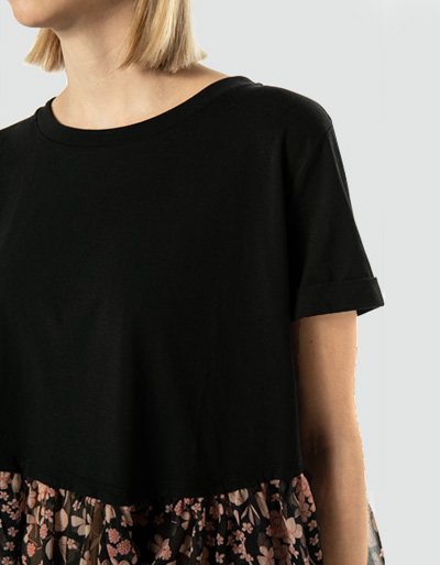 TWIN-SET Blusenshirt Raffinierter Layer-Optik