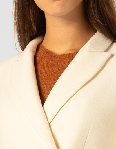 TWIN-SET Doppelreihiger Wollmantel In Blazerform