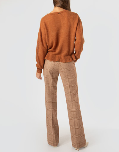 TWIN-SET Flare Fit Hose Im Modern-Glencheck