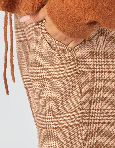 TWIN-SET Flare Fit Hose Im Modern-Glencheck