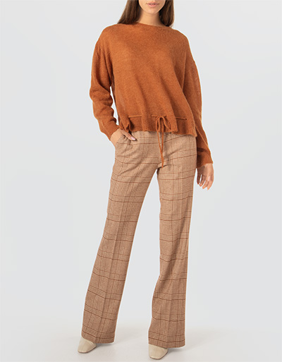 TWIN-SET Flare Fit Hose im Modern-Glencheck