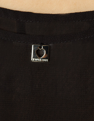 TWIN-SET Fransentop Mit Floral-Stickerei