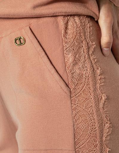 TWIN-SET Hose Mit Spitzen Details