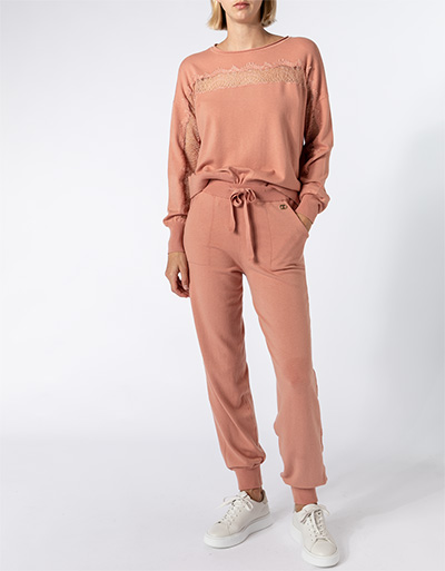 TWIN-SET Hose mit Spitzen Details