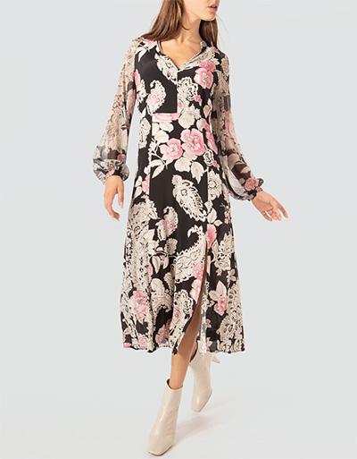 TWIN-SET Kleid mit semi transparentem Ballonärmel