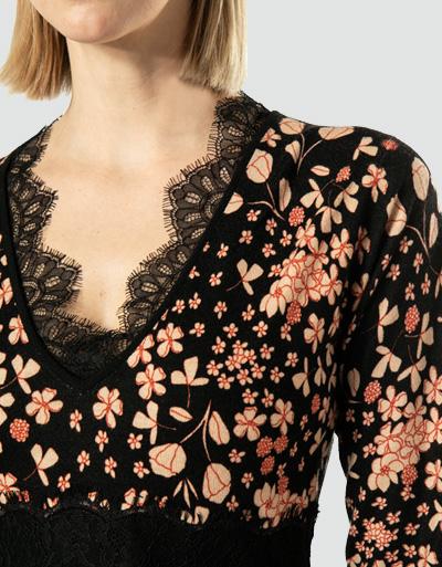 TWIN-SET Kleid Mit Spitzendetails