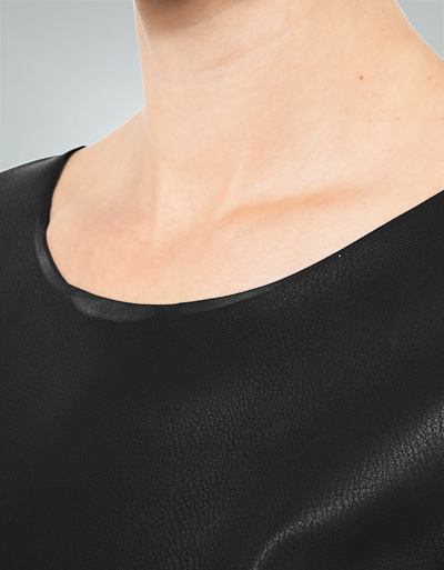 TWIN-SET Pullover Mit Kunstleder-Einsatz