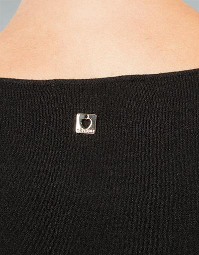 TWIN-SET Pullover Mit Kunstleder-Einsatz