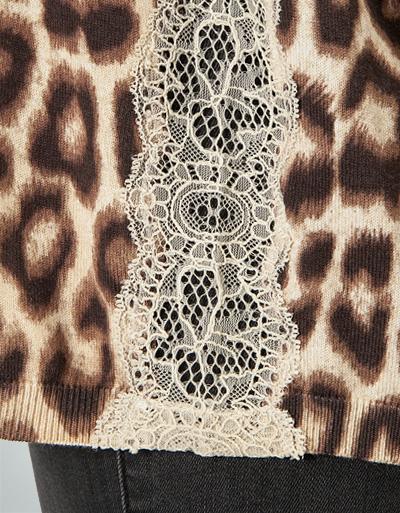 TWIN-SET Pullover Mit Spitzeneinsatz