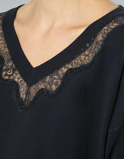 TWIN-SET Pullovershirt Mit Spitzeneinsatz