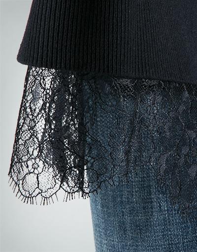 TWIN-SET Pullovershirt Mit Spitzeneinsatz