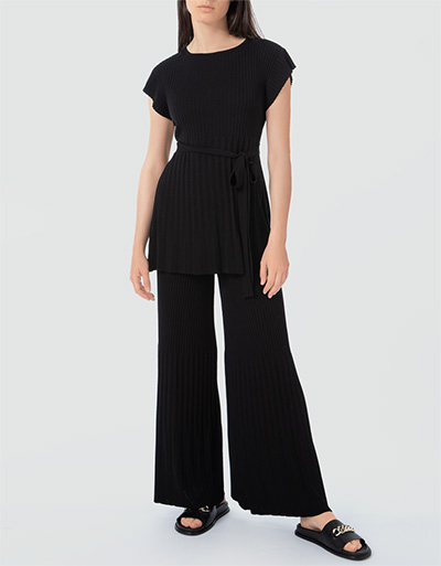 TWIN-SET Strick-Hose in Plissee-Optik