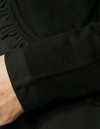 TWIN-SET Strickjacke Mit Rüschen Aus Seide