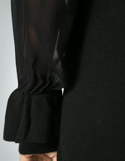 TWIN-SET Strickkleid Mit Chiffonärmeln