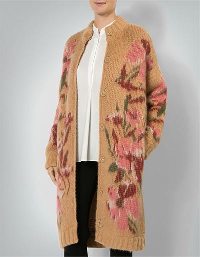 TWIN-SET Strickmantel mit Blumenmuster