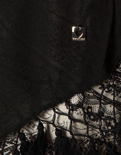 TWIN-SET Tuch-Cape Mit Aufwendiger Fransenborte
