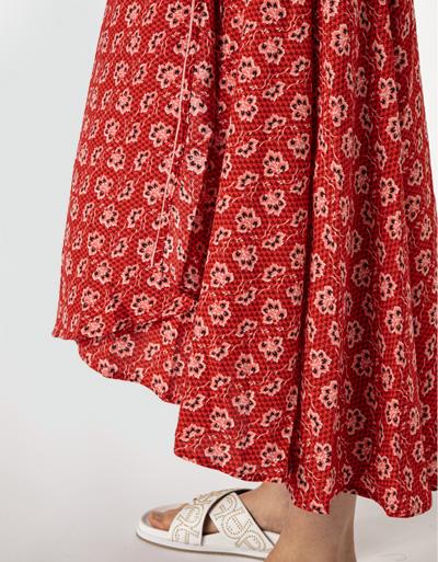 Freebird Wickelkleid Mit Allover Print Und Glitzergarn