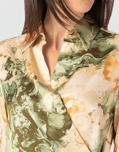 SECOND FEMALE Wickelkleid Mit Seitlicher Knopfleiste