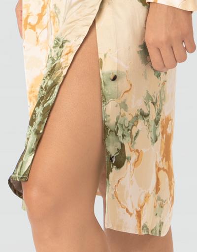 SECOND FEMALE Wickelkleid Mit Seitlicher Knopfleiste