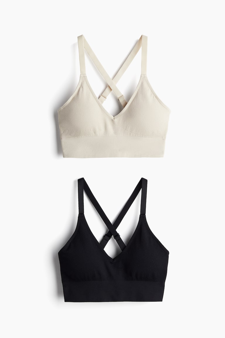 H&M 2er-Pack Sport-BHs aus DryMove™ Medium Support