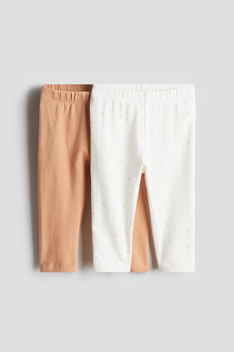 H&M 2er-Pack Superweiche Leggings aus Baumwolljersey