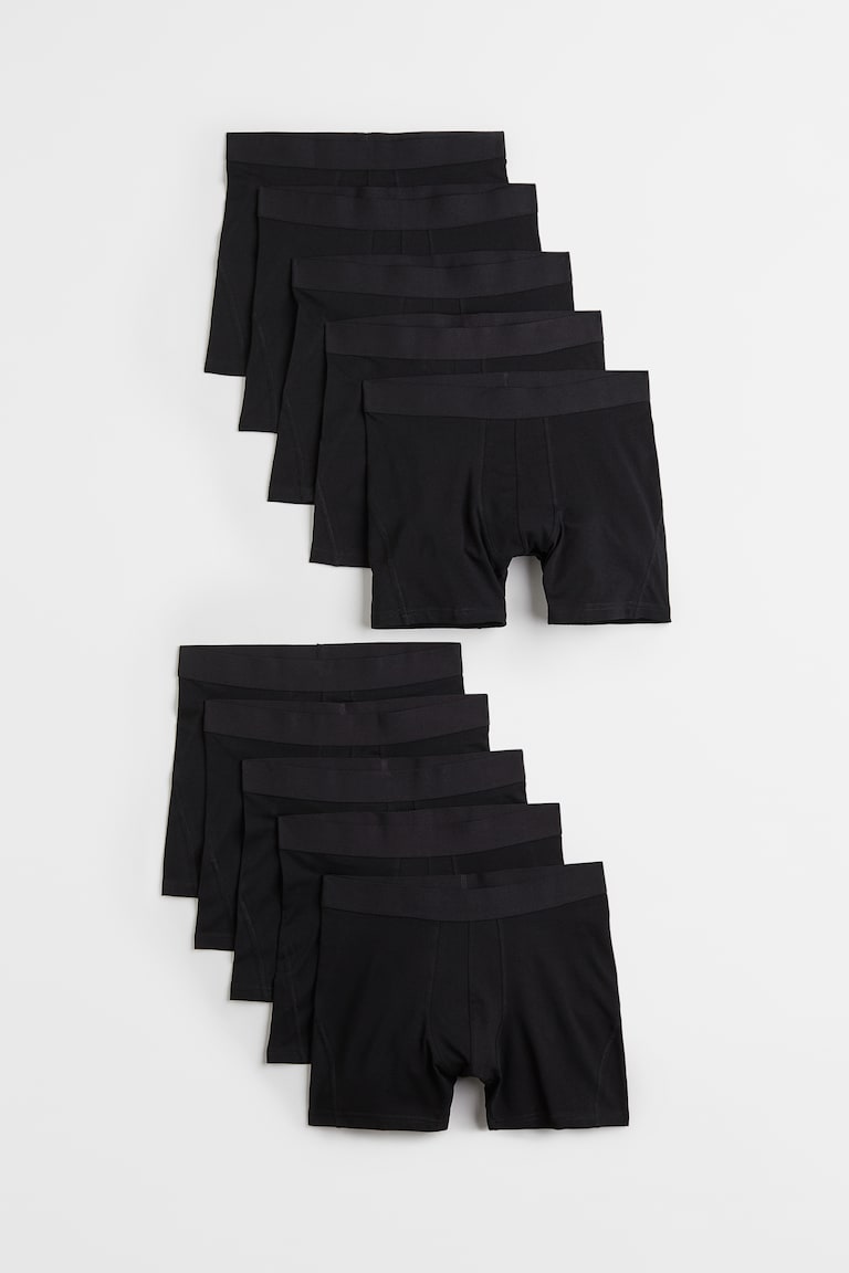 H&M 10er-Pack Halblange Trunks Mit Lycra®