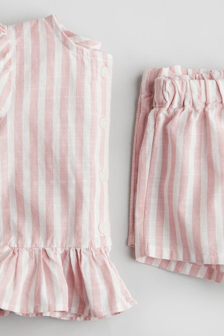 H&M 2-teiliges Set Mit Bluse Und Shorts
