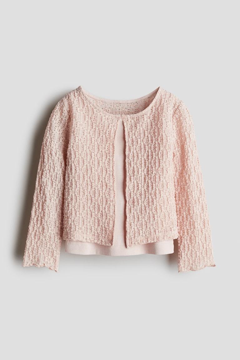 H&M 2-teiliges Set mit Shirt und Cardigan