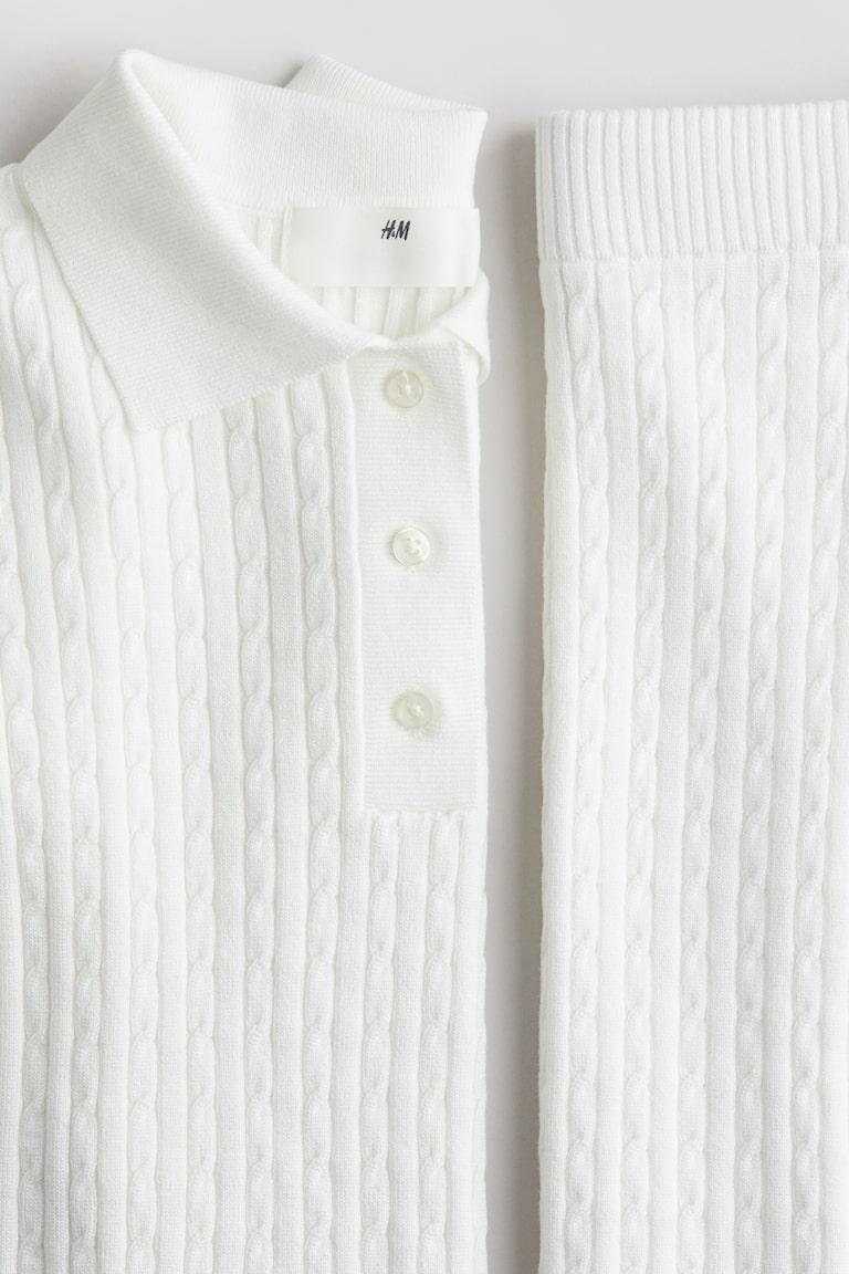 H&M 2-teiliges Set Mit Zopfmuster