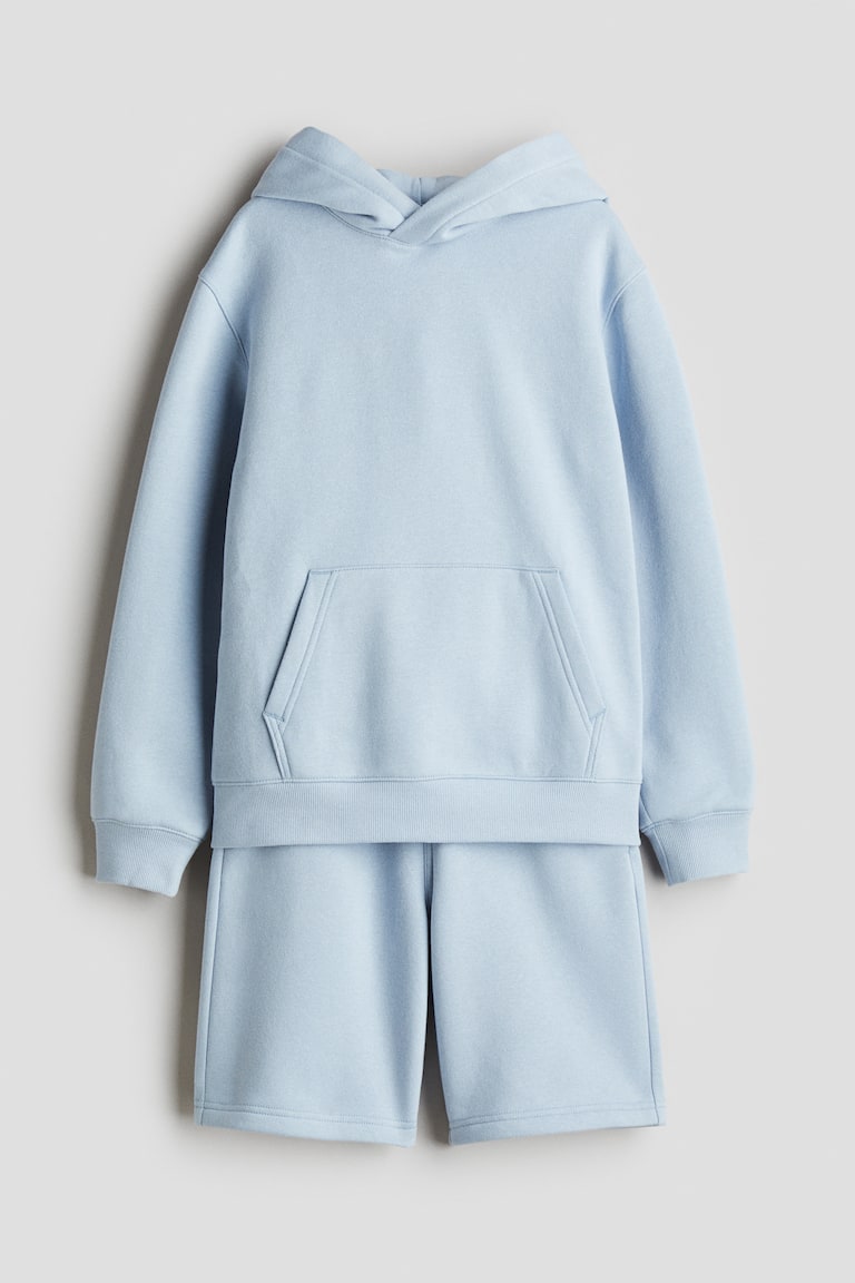 H&M 2-teiliges Sweatshirtset mit Hoodie und Shorts