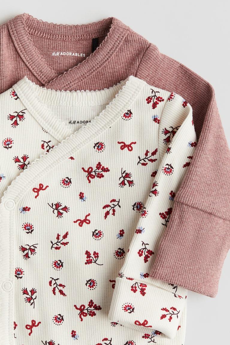 H&M 2er-Pack Bodys Mit Mitwachsfunktion