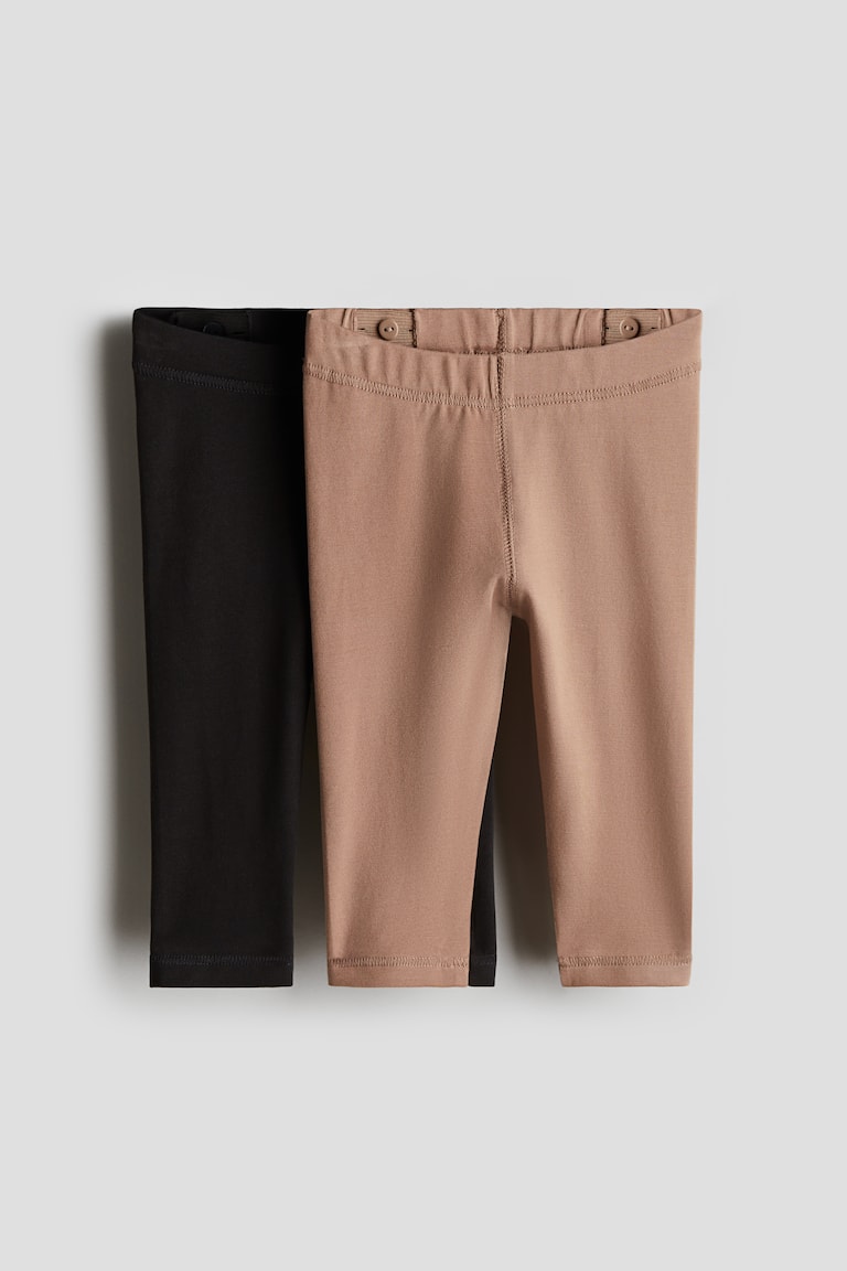 H&M 2er-Pack Jersey-Leggings aus Pima-Baumwolle