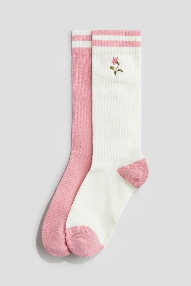 H&M 2er-Pack Kniestrümpfe