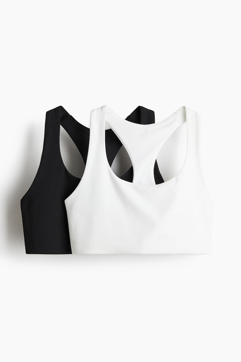 H&M 2er-Pack Sport-BHs Medium Support