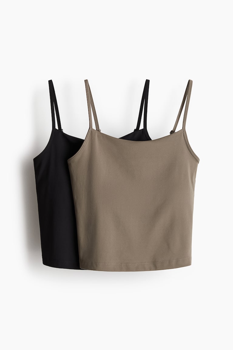 H&M 2er-Pack Sport-Trägertops Mit DryMove™