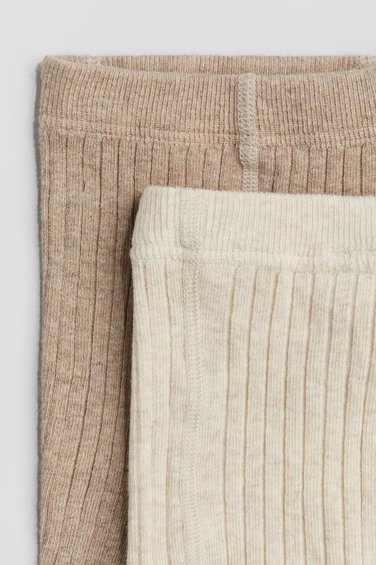 H&M 2er-Pack Strumpfhosen In Rippstrick