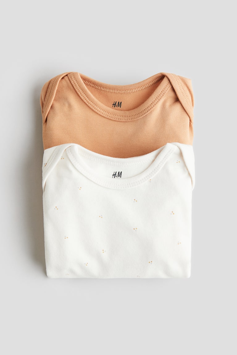 H&M 2er-Pack Superweiche Wickelbodys Aus Baumwolle