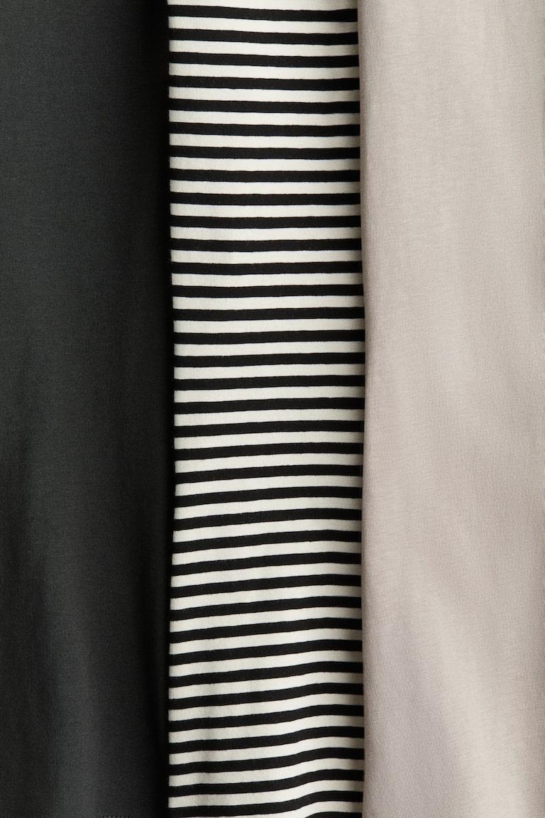 H&M 3er-Pack Ausgestellte Baumwoll-Leggings